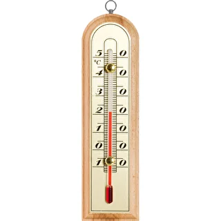 Termómetro de ambiente com escala dourada (-10°C a +50°C) 16 cm