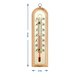 Termómetro de ambiente com escala dourada (-10°C a +50°C) 16 cm – photo 2