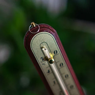 Termómetro de interior com escala dourada (-10°C a +50°C) 22 cm, sortido – photo 4