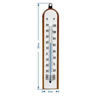 Termómetro de ambiente com escala branca (de -30°C a +50°C) 20 cm – photo 2