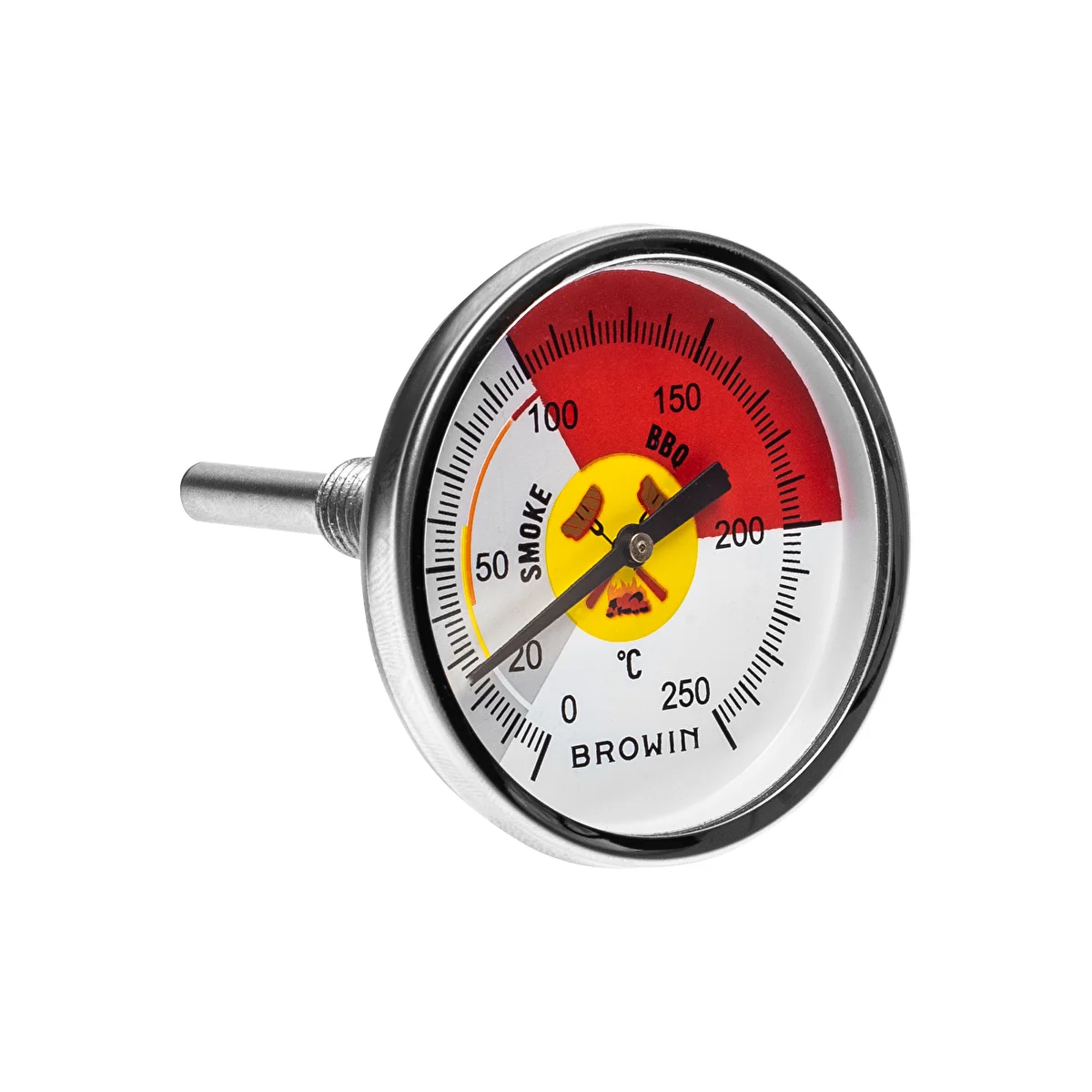 Termómetro para fumador e BBQ (0°C a +250°C) 6,0 cm