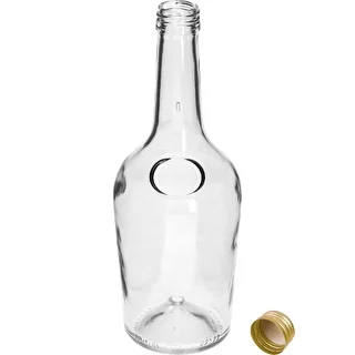 Garrafa GLORIA 0,5 L, com tampa de rosca dourada Ø 28 mm, 1 unidade – photo 2