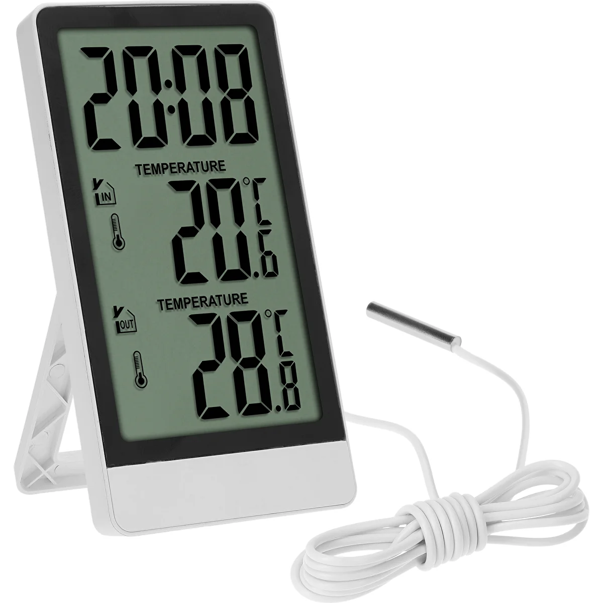 Termómetro eletrónico da marca Soens – com sonda, branco