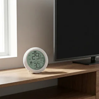 Termómetro eletrónico da marca Soens - com sensor externo, redondo branco – photo 7