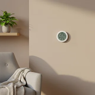 Termómetro eletrónico da marca Soens - com sensor externo, redondo branco – photo 8