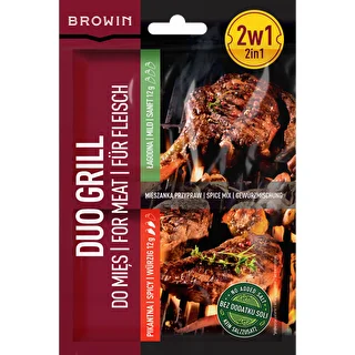 Duo Grill para carnes, mistura de especiarias 2 em 1, 2 x 12 g