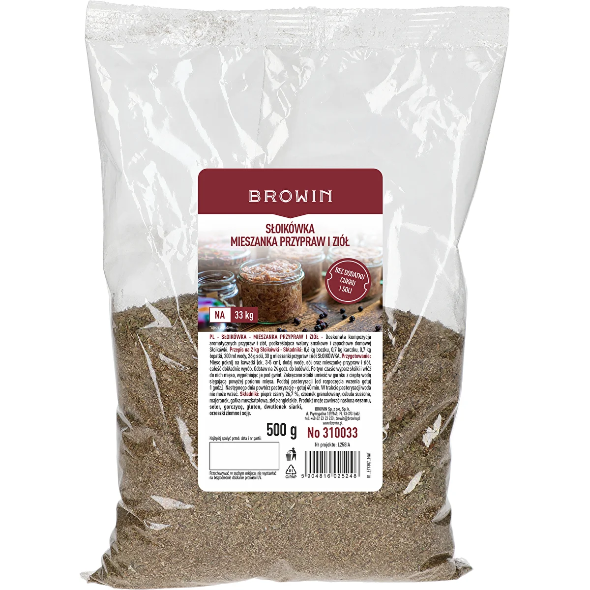 Słoikówka - mistura de ervas e especiarias, 500 g
