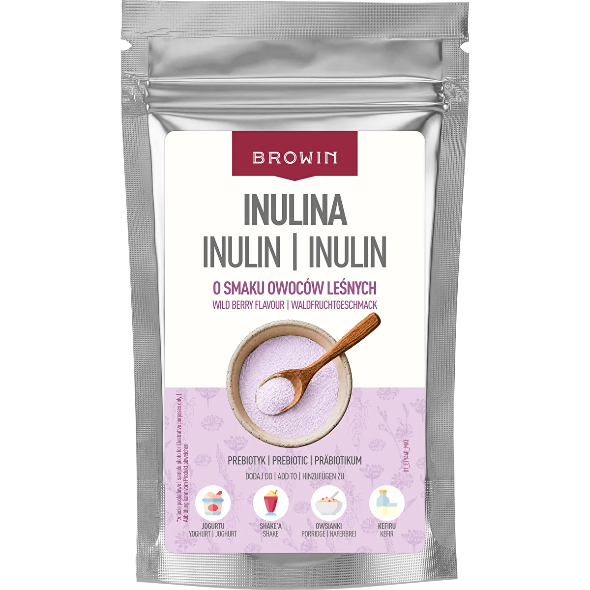 Inulina com sabor a frutos silvestres, 100 g
