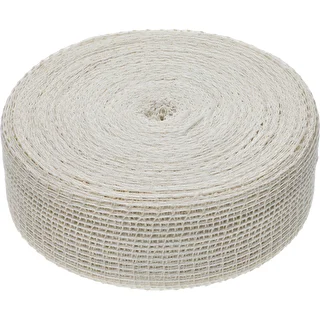 Rede elástica para charcutaria branca, 12,5 cm x 50 m, com resistência térmica até 220°C