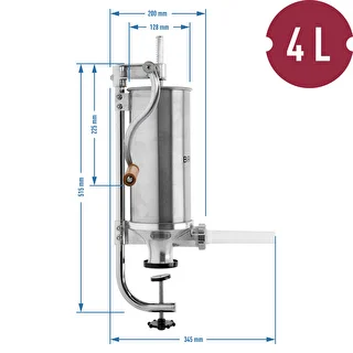 Enchedor vertical para enchidos 4 kg – photo 10
