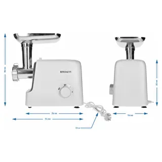 Máquina de picar carne com cortador, passador e acessório para encher enchidos, 1500 W – photo 9