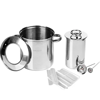 Conjunto com camisa de água - cozedor de fiambre 1,5 kg + tacho