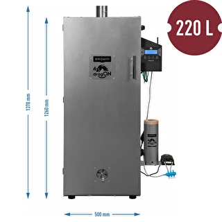 Fumador dragON em aço 220 L, IQ – com controlador Wi‑Fi – photo 9