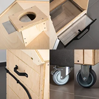 Armário de fumeiro dragON PLYWOOD NATURE – sem estrutura, modular, com controlador digital, 320 L – photo 6