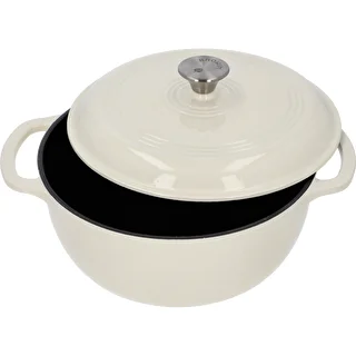 Panela de ferro fundido esmaltada - ecru, 5,8 L – photo 2