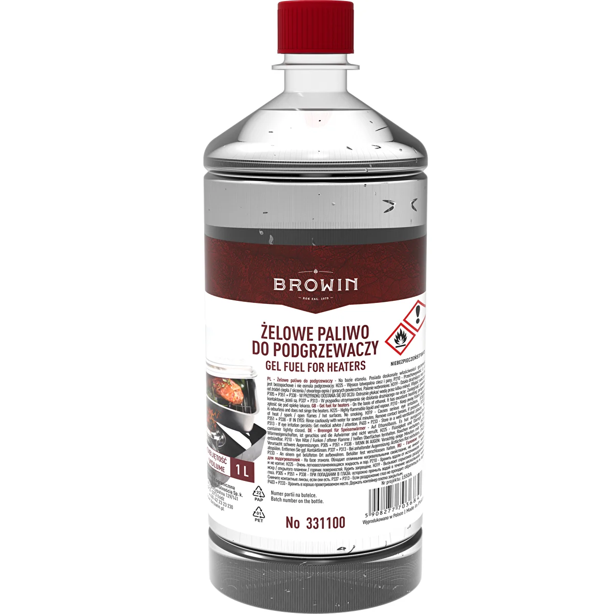 Combustível em gel para queimadores de defumador 1 L