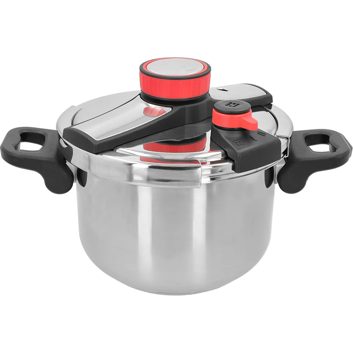 Panela de pressão em aço inoxidável, 6 L