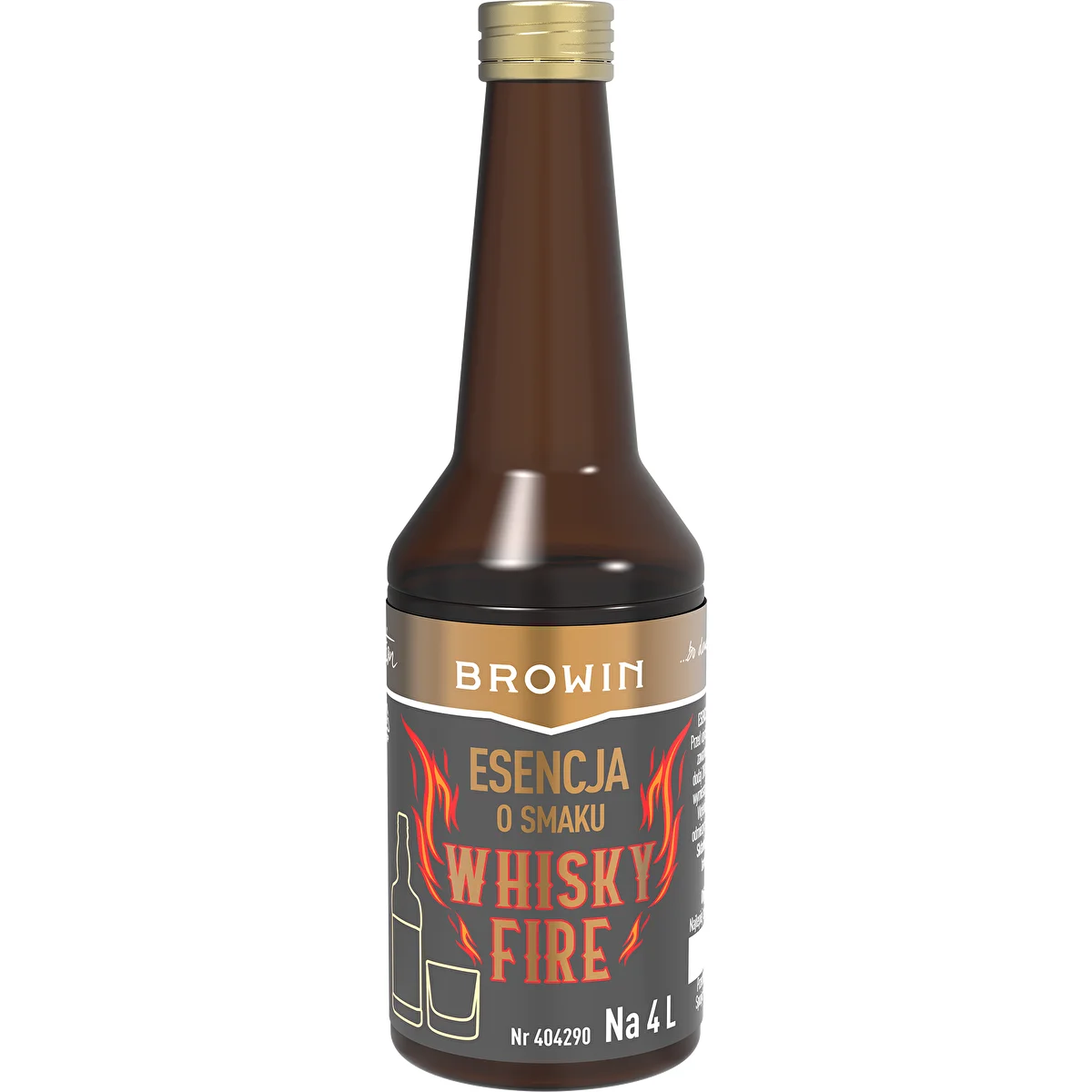 Essência com sabor a Whisky Fire para 4 L, 40 ml