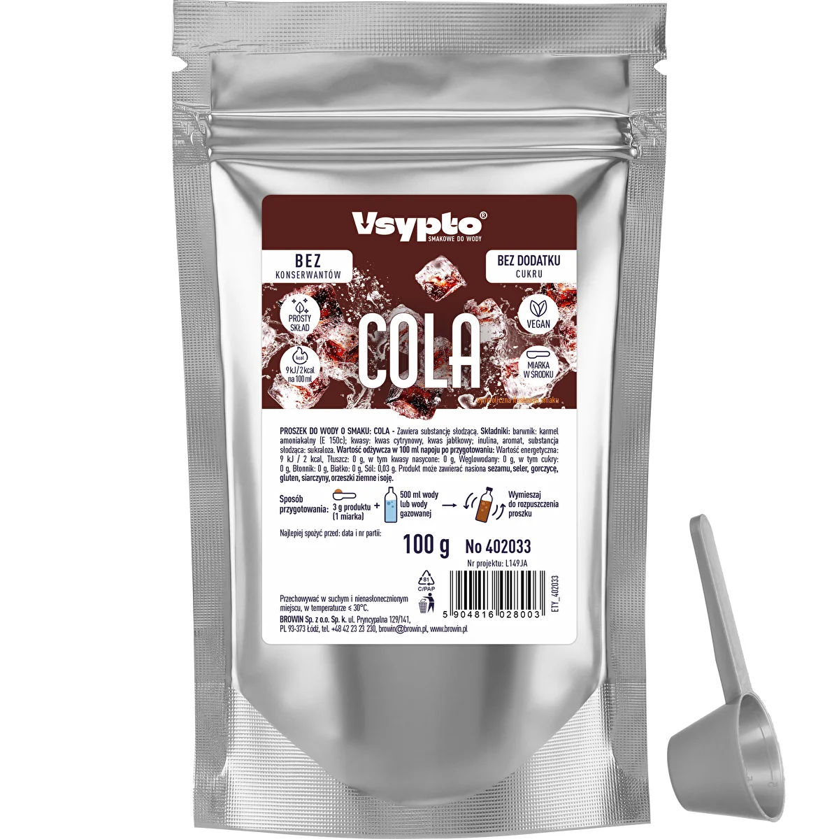 VSYPTO com sabor a Cola, 100g