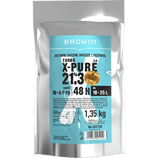Leveduras Turbo X-Pure 21,3%, 10 x 25 L, 1,35 kg