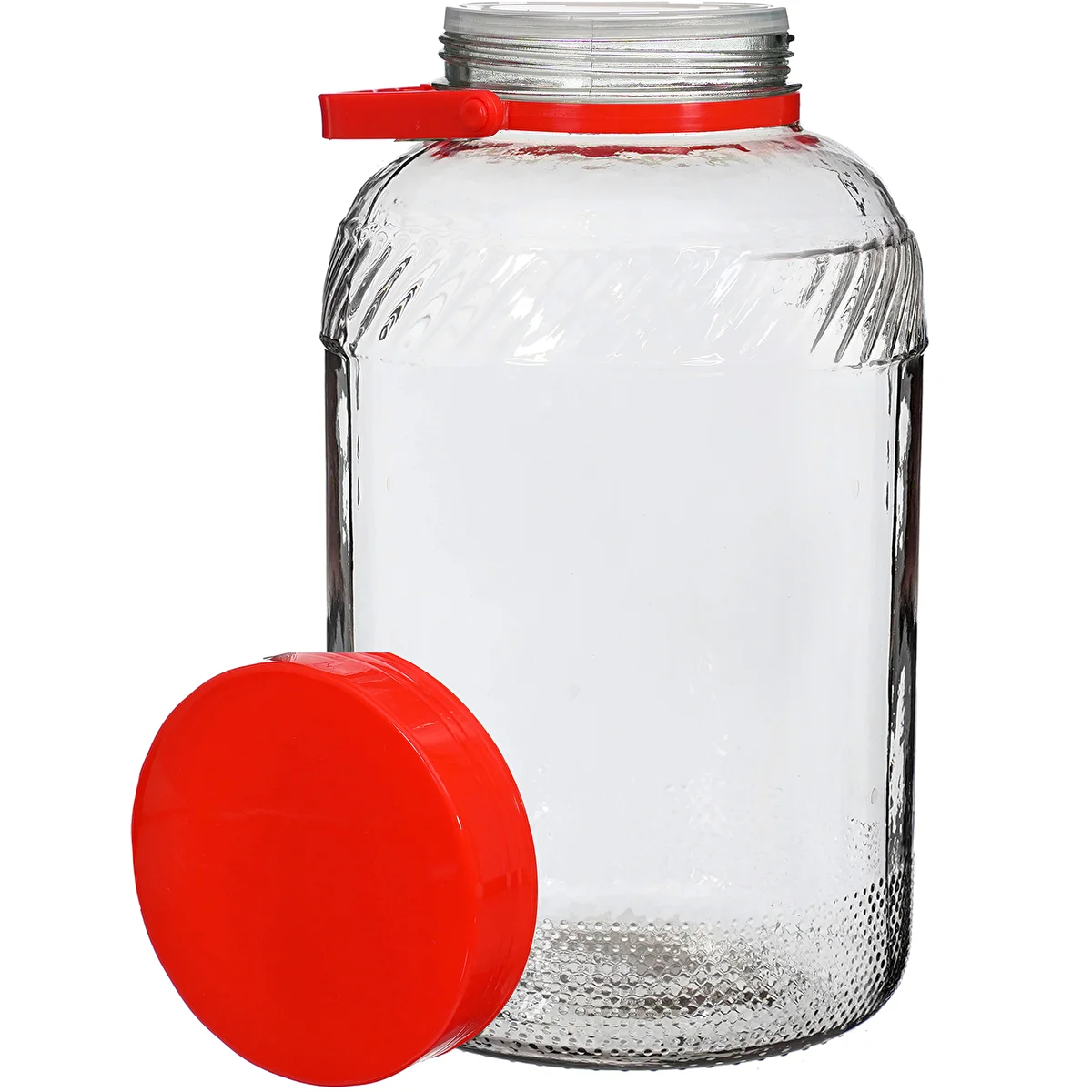 Frasco 8 L com tampa de plástico