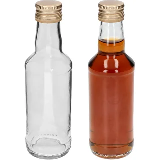 Garrafa clássica para destilados 200 ml, com tampa dourada fi 28, 1 un. – photo 3