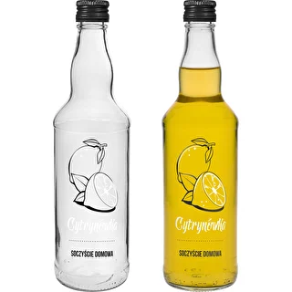 Garrafa 500 ml com tampa de rosca, impressão «Cytrynówka», 1 unidade