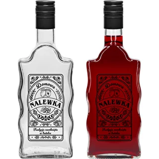 Garrafa Klasztorna 500 ml com tampa de rosca, impressão "Nalewka", 1 un. – photo 2