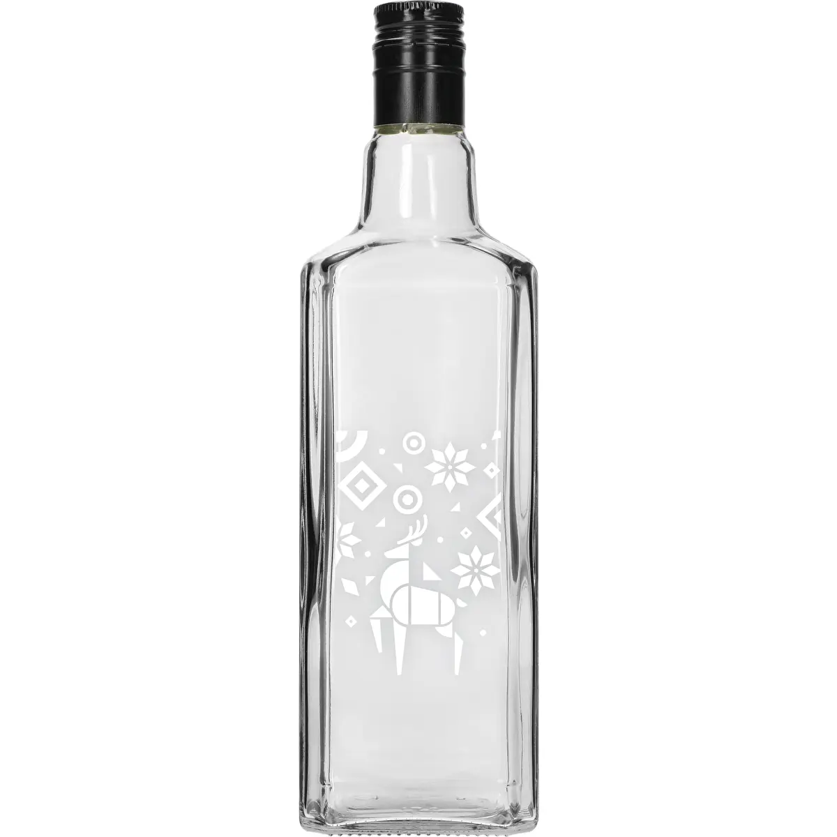 Garrafa Tynktura, 500 ml com tampa de rosca - Rena de Natal