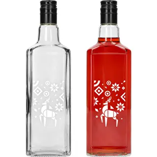 Garrafa Tynktura, 500 ml com tampa de rosca - Rena de Natal – photo 2