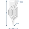Airlock de plástico MAXI-v2 - 3 
