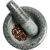 Almofariz de cozinha de granito com pilão - 2 