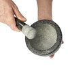 Almofariz de cozinha de granito com pilão - 6 
