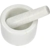 Almofariz de cozinha de mármore, branco, diâmetro 10 cm - 2 