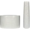 Almofariz de cozinha de mármore, branco, diâmetro 10 cm - 4 