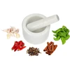 Almofariz de cozinha de mármore, branco, diâmetro 10 cm - 7 