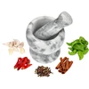 Almofariz de cozinha de mármore, cinza, diâmetro 10,5 cm - 7 