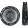Almofariz de cozinha de mármore, preto, diâmetro 10,5 cm - 5 