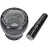 Almofariz de cozinha de mármore, preto, diâmetro 10,5 cm - 6 