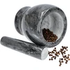 Almofariz de cozinha de mármore, preto, diâmetro 10,5 cm - 9 