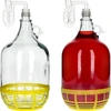 Balão de Vidro 5L com Rolha e Tubo de Fermentação - 5 