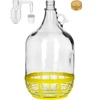 Balão de Vidro 5L com Rolha e Tubo de Fermentação - 4 