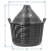 Balão para vinho 25 L em cesto de plástico - 7 
