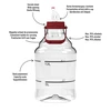 Balão para vinho leve, inquebrável, com alça, 15 L - 4 