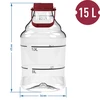 Balão para vinho leve, inquebrável, com alça, 15 L - 6 