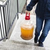 Balão para vinho leve, inquebrável com alça, 20 L - 15 