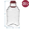 Balão para vinho leve, inquebrável com alça, 20 L - 6 