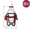 Balão para vinho leve, inquebrável, com alças, 20 L - 6 