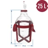 Balão para vinho leve, inquebrável, com alças, 25 L - 6 