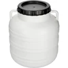 Barril para Fermentação 30 L - branco, com pegas ['barril para couve fermentada', ' barril para fermentação', ' barril para picles fermentados', ' picles', ' couve', ' pepinos', ' barril com tampa']